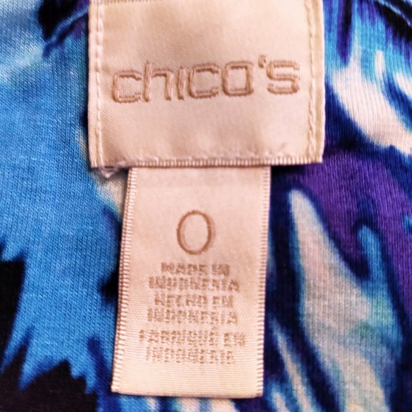 Chico's Tie Front Top Like New S - Picture 3 of 5